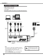 Preview for 14 page of Sanyo PLC-XC50A Owner'S Manual