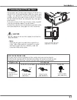 Preview for 17 page of Sanyo PLC-XC50A Owner'S Manual