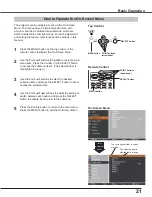 Preview for 21 page of Sanyo PLC-XC50A Owner'S Manual