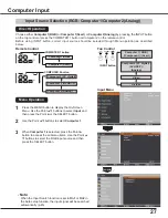 Preview for 27 page of Sanyo PLC-XC50A Owner'S Manual