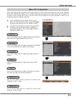 Preview for 31 page of Sanyo PLC-XC50A Owner'S Manual