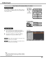 Preview for 37 page of Sanyo PLC-XC50A Owner'S Manual