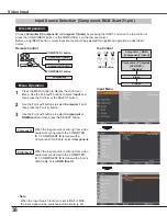 Preview for 38 page of Sanyo PLC-XC50A Owner'S Manual