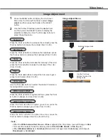 Preview for 41 page of Sanyo PLC-XC50A Owner'S Manual