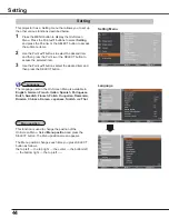 Preview for 44 page of Sanyo PLC-XC50A Owner'S Manual