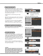 Preview for 49 page of Sanyo PLC-XC50A Owner'S Manual