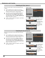 Preview for 62 page of Sanyo PLC-XC50A Owner'S Manual