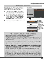 Preview for 65 page of Sanyo PLC-XC50A Owner'S Manual