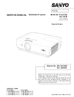 Sanyo PLC-XC55 Service Manual preview