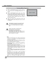 Preview for 20 page of Sanyo PLC-XC56 Owner'S Manual