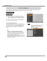 Preview for 30 page of Sanyo PLC-XC56 Owner'S Manual