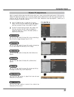 Preview for 31 page of Sanyo PLC-XC56 Owner'S Manual