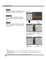 Preview for 32 page of Sanyo PLC-XC56 Owner'S Manual