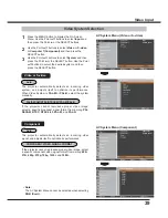 Preview for 39 page of Sanyo PLC-XC56 Owner'S Manual