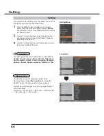 Preview for 44 page of Sanyo PLC-XC56 Owner'S Manual