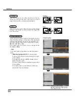 Preview for 50 page of Sanyo PLC-XC56 Owner'S Manual