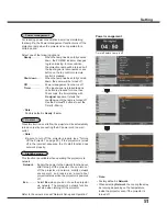 Preview for 51 page of Sanyo PLC-XC56 Owner'S Manual