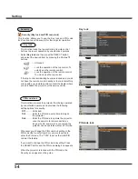 Preview for 54 page of Sanyo PLC-XC56 Owner'S Manual