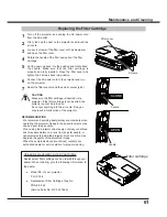 Preview for 61 page of Sanyo PLC-XC56 Owner'S Manual