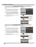 Preview for 62 page of Sanyo PLC-XC56 Owner'S Manual