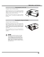 Preview for 63 page of Sanyo PLC-XC56 Owner'S Manual