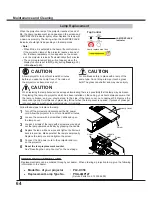 Preview for 64 page of Sanyo PLC-XC56 Owner'S Manual