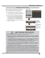 Preview for 65 page of Sanyo PLC-XC56 Owner'S Manual