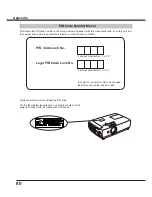 Preview for 80 page of Sanyo PLC-XC56 Owner'S Manual