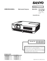 Preview for 1 page of Sanyo PLC-XD2200 Service Manual