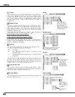 Preview for 40 page of Sanyo PLC-XE20 Owner'S Manual