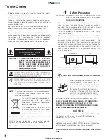 Preview for 4 page of Sanyo PLC-XE30 Owner'S Manual