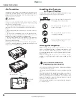 Preview for 6 page of Sanyo PLC-XE30 Owner'S Manual