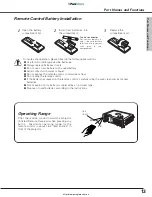 Preview for 13 page of Sanyo PLC-XE30 Owner'S Manual