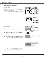 Preview for 26 page of Sanyo PLC-XE30 Owner'S Manual