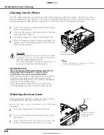 Preview for 54 page of Sanyo PLC-XE30 Owner'S Manual