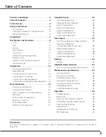 Preview for 3 page of Sanyo PLC-XE31 Owner'S Manual