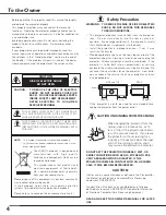 Preview for 4 page of Sanyo PLC-XE31 Owner'S Manual