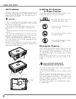 Preview for 6 page of Sanyo PLC-XE31 Owner'S Manual