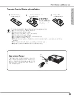 Preview for 13 page of Sanyo PLC-XE31 Owner'S Manual