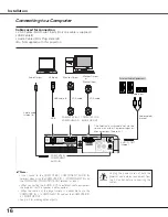 Preview for 16 page of Sanyo PLC-XE31 Owner'S Manual