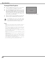 Preview for 20 page of Sanyo PLC-XE31 Owner'S Manual