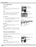 Preview for 24 page of Sanyo PLC-XE31 Owner'S Manual