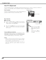 Preview for 28 page of Sanyo PLC-XE31 Owner'S Manual