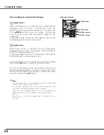 Preview for 34 page of Sanyo PLC-XE31 Owner'S Manual