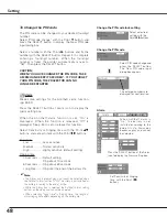 Предварительный просмотр 48 страницы Sanyo PLC-XE31 Owner'S Manual