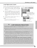 Предварительный просмотр 57 страницы Sanyo PLC-XE31 Owner'S Manual