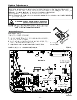 Предварительный просмотр 21 страницы Sanyo PLC-XE31 Service Manual