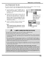 Preview for 57 page of Sanyo PLC-XE32 Owner'S Manual