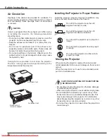 Preview for 6 page of Sanyo PLC-XE33 Owner'S Manual