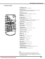 Preview for 11 page of Sanyo PLC-XE33 Owner'S Manual